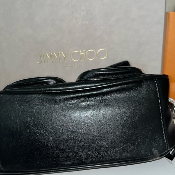 Black Glossy Shoulder Bag - Picture 5 of 6